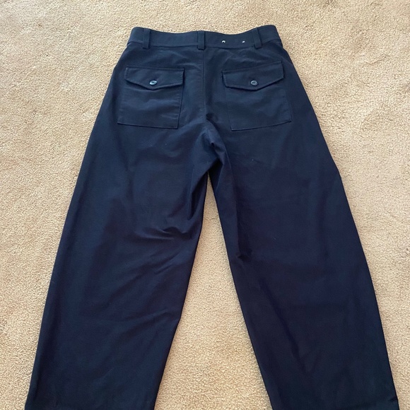 Uniqlo Jersey Barrel Pants in Navy - Picture 3 of 7